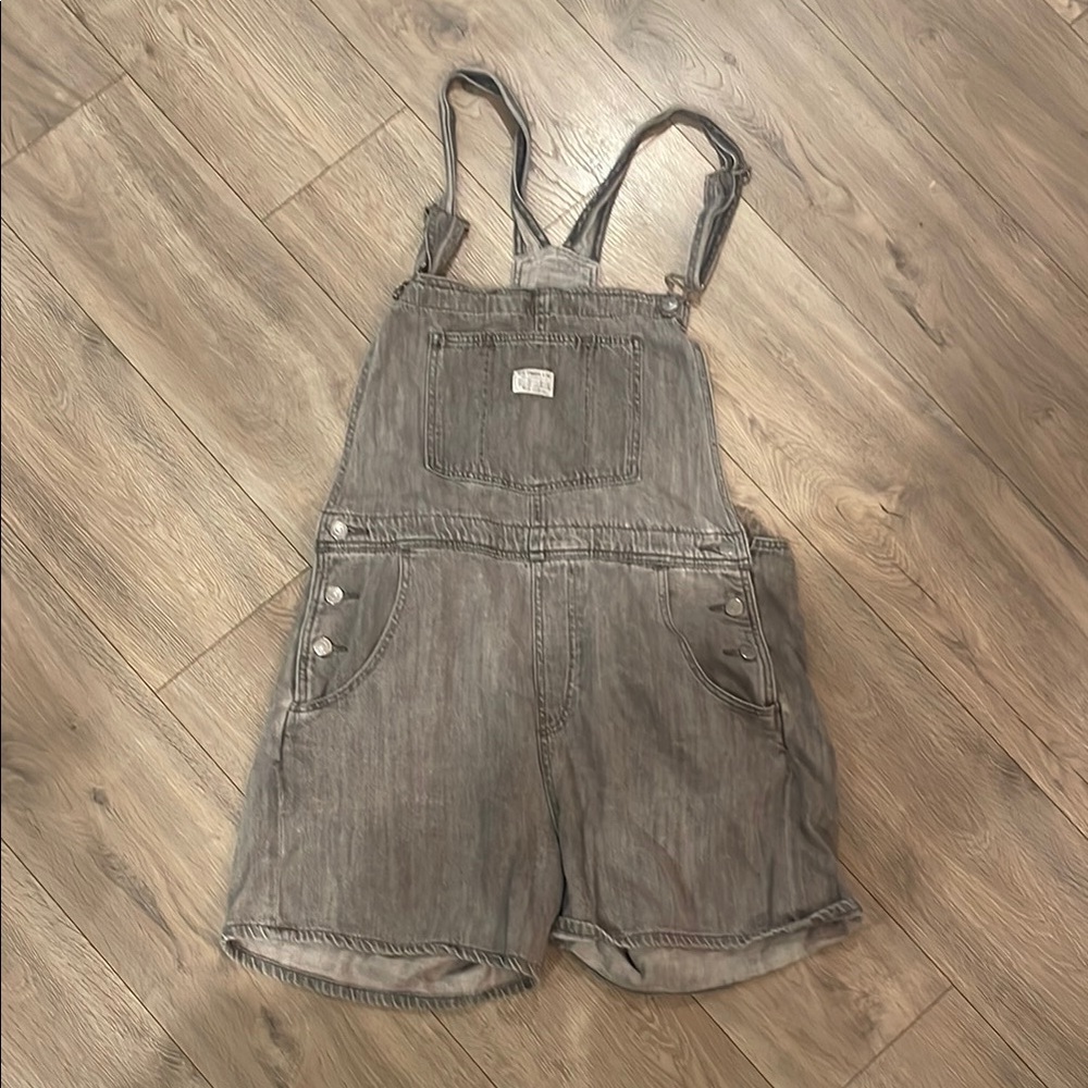 Levi's Gray Denim Overalls